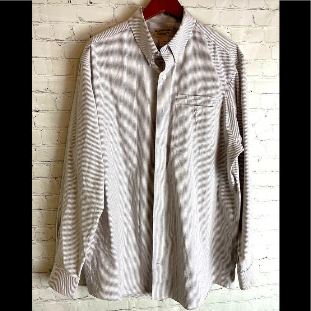 Duluth Trading Co. Wrinkle Fighter Button Down Shirt Large Tall